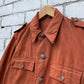Orangefarbene Vintage-Canvas-Jacke aus den 60er-Jahren