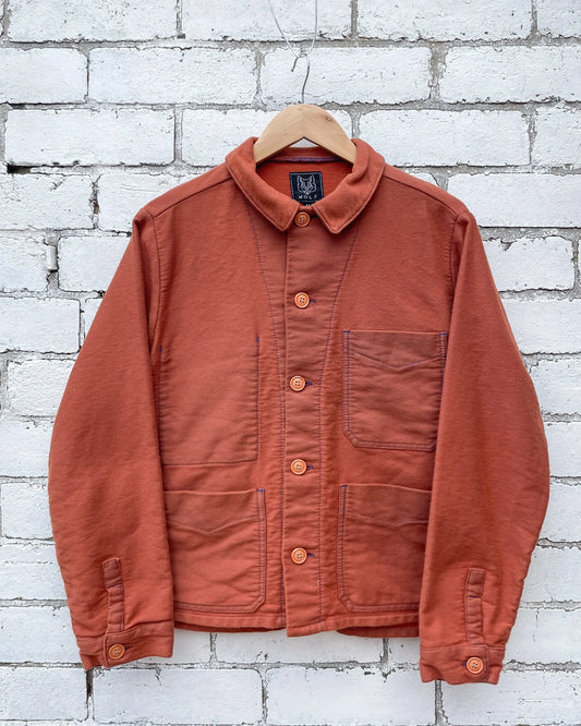 Women's Moleskin Cotton Jacket Burnt Orange