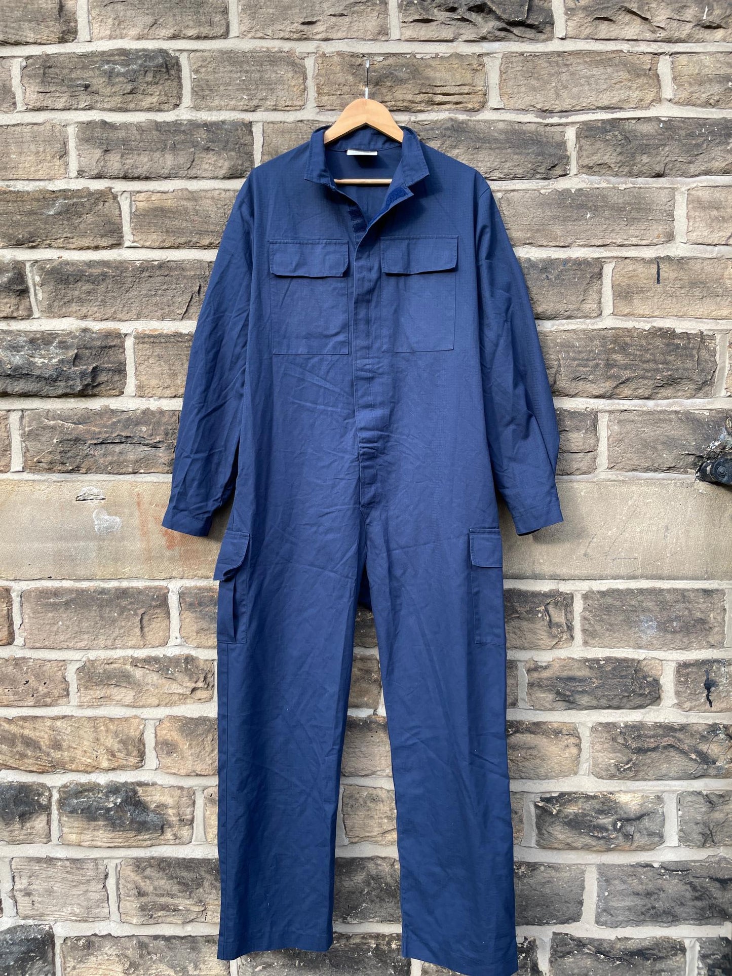 Vintage British Army Coveralls Ripstop Navy Blue