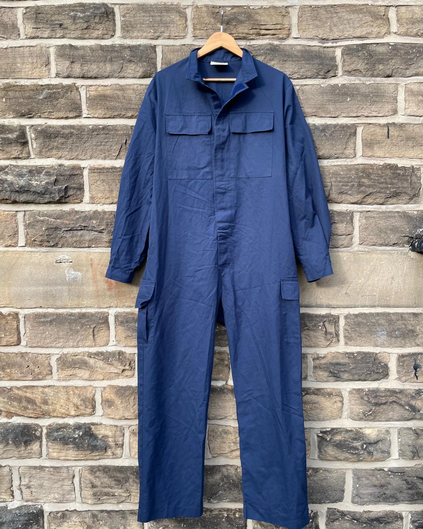 Vintage British Army Coveralls Ripstop Navy Blue