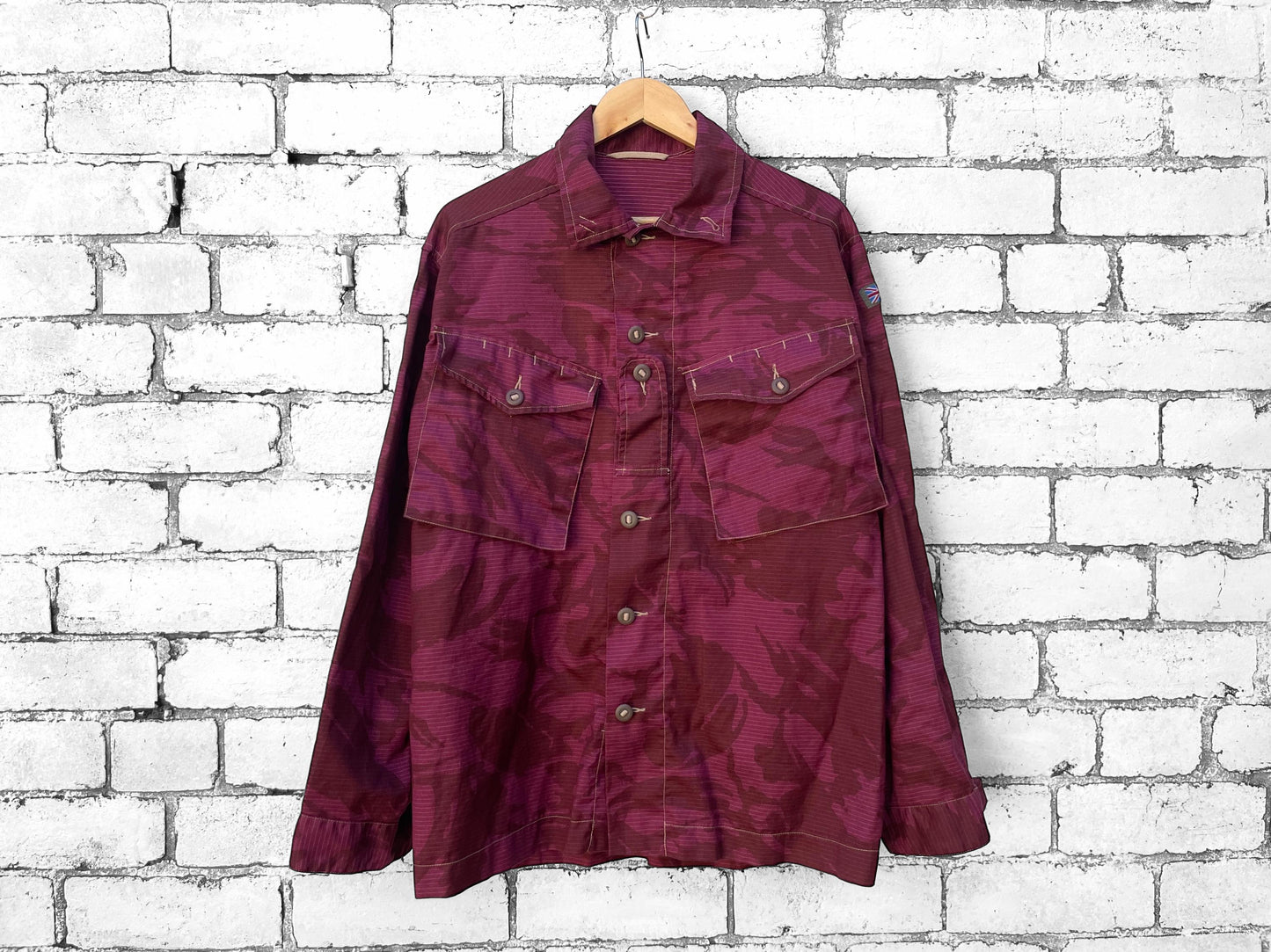 Vintage Dark Pink British Camo Jacket