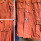 Orangefarbene Vintage-Canvas-Jacke aus den 60er-Jahren