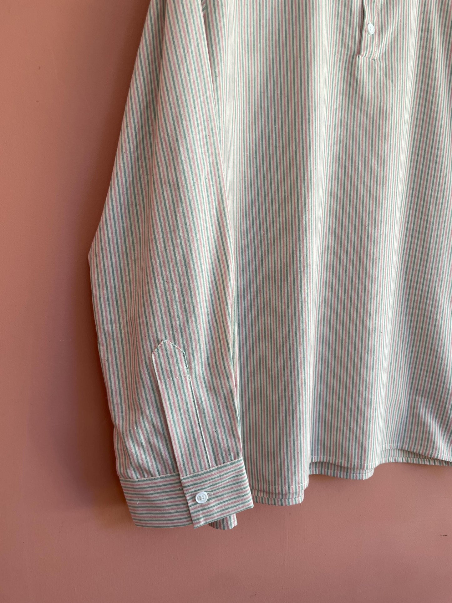 Rhubarb Collarless Grandad Shirt Smock