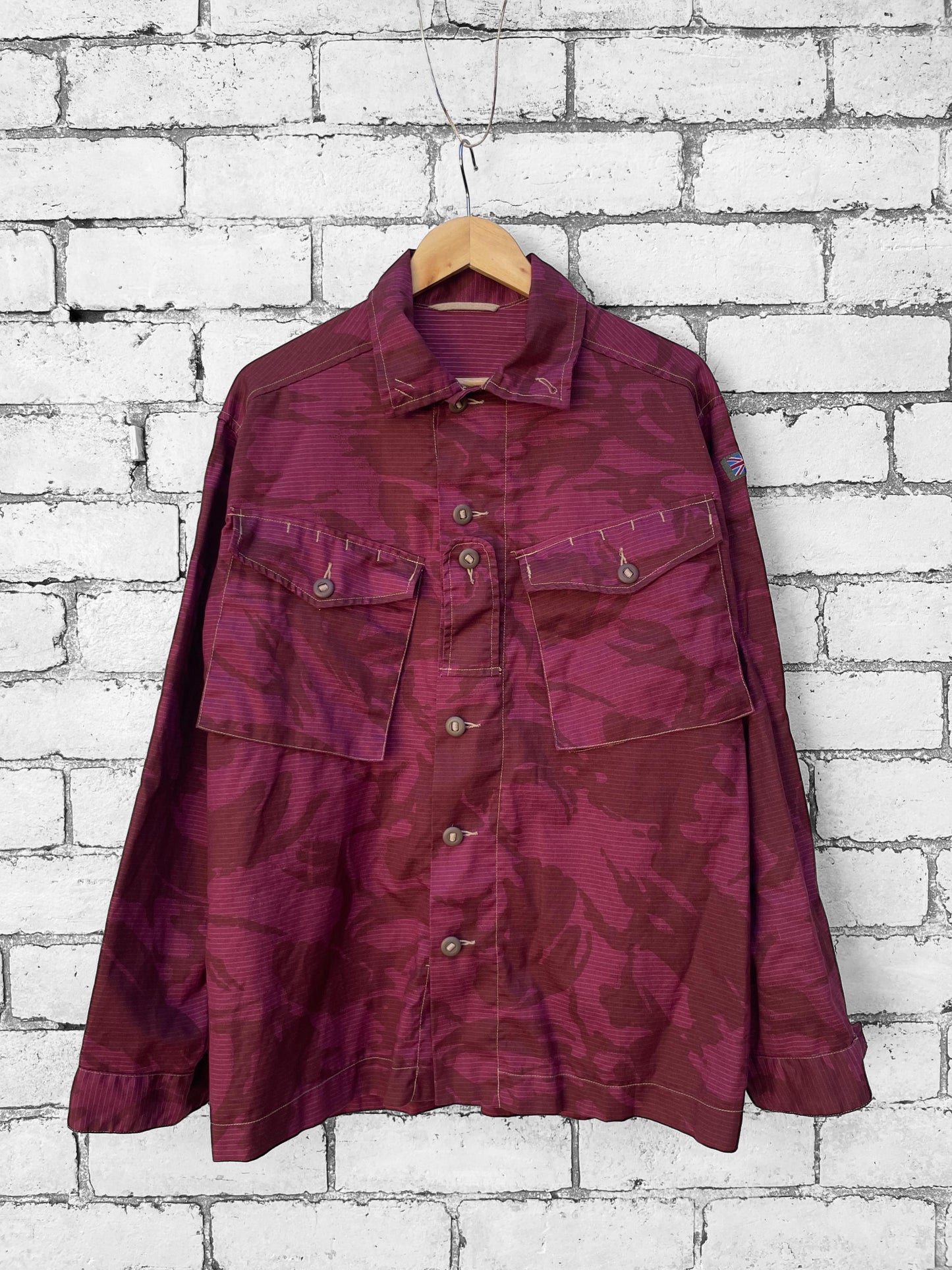 Vintage Dark Pink British Camo Jacket