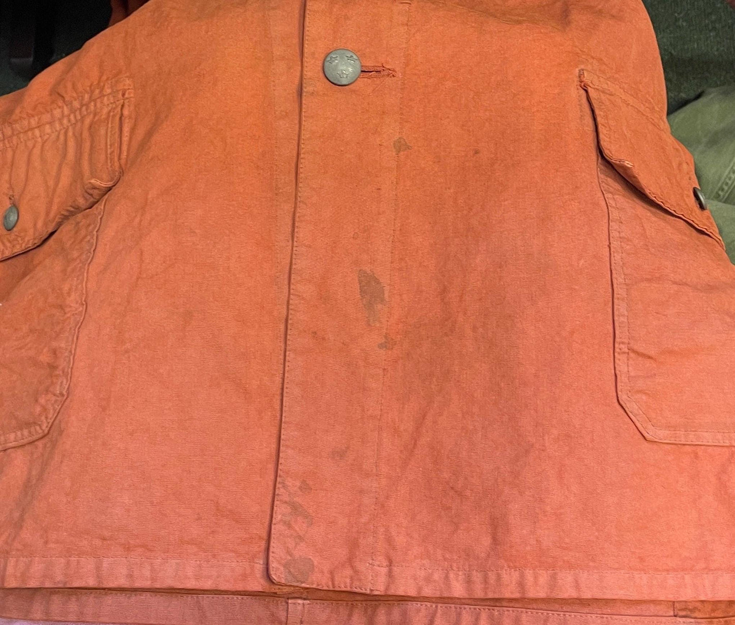 Vintage 60s Orange Canvas Jacket