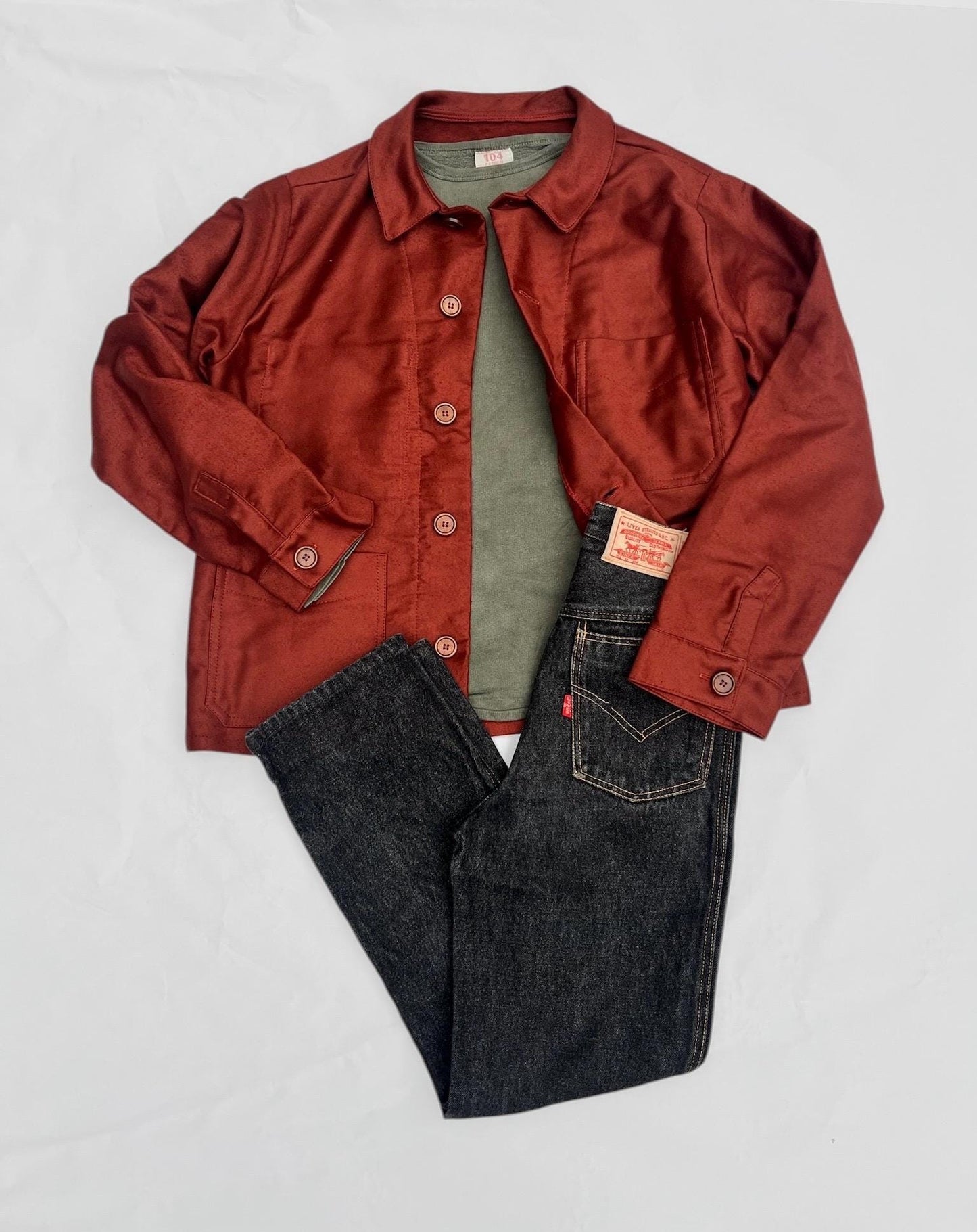 Moleskin Rust Jacket Made In England