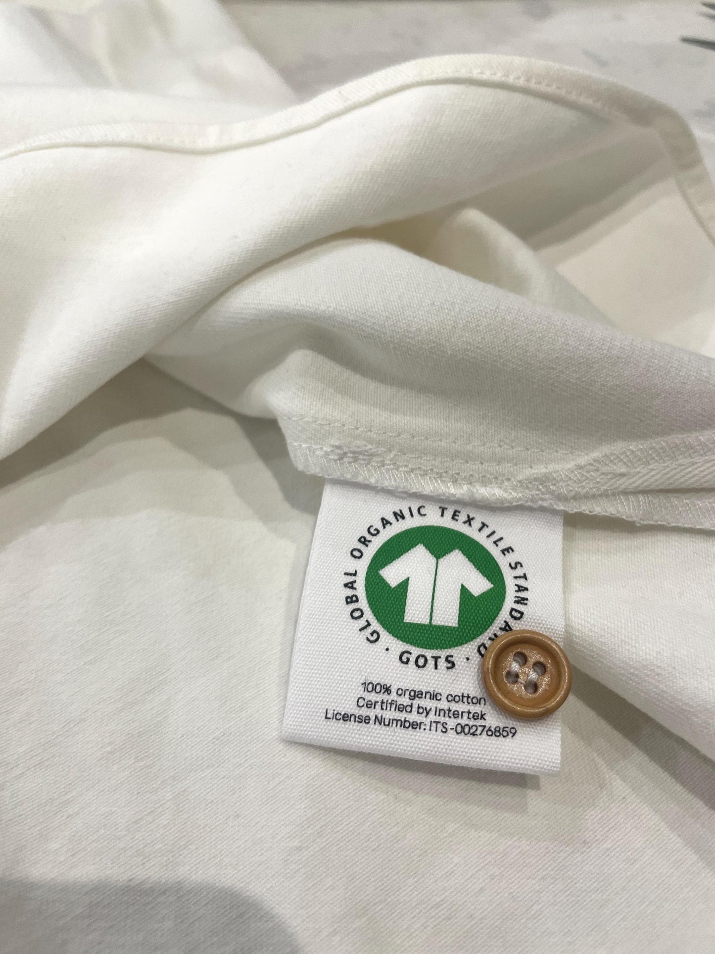 Organic Collarless Grandad Smock Shirt