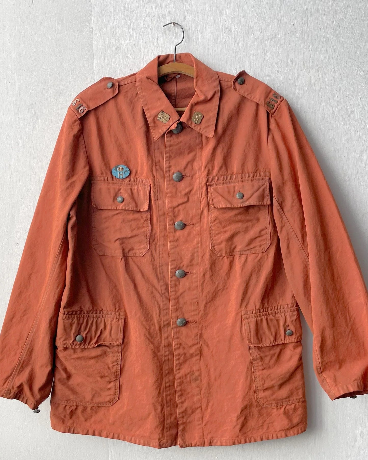 Vintage 60s Orange Canvas Jacket