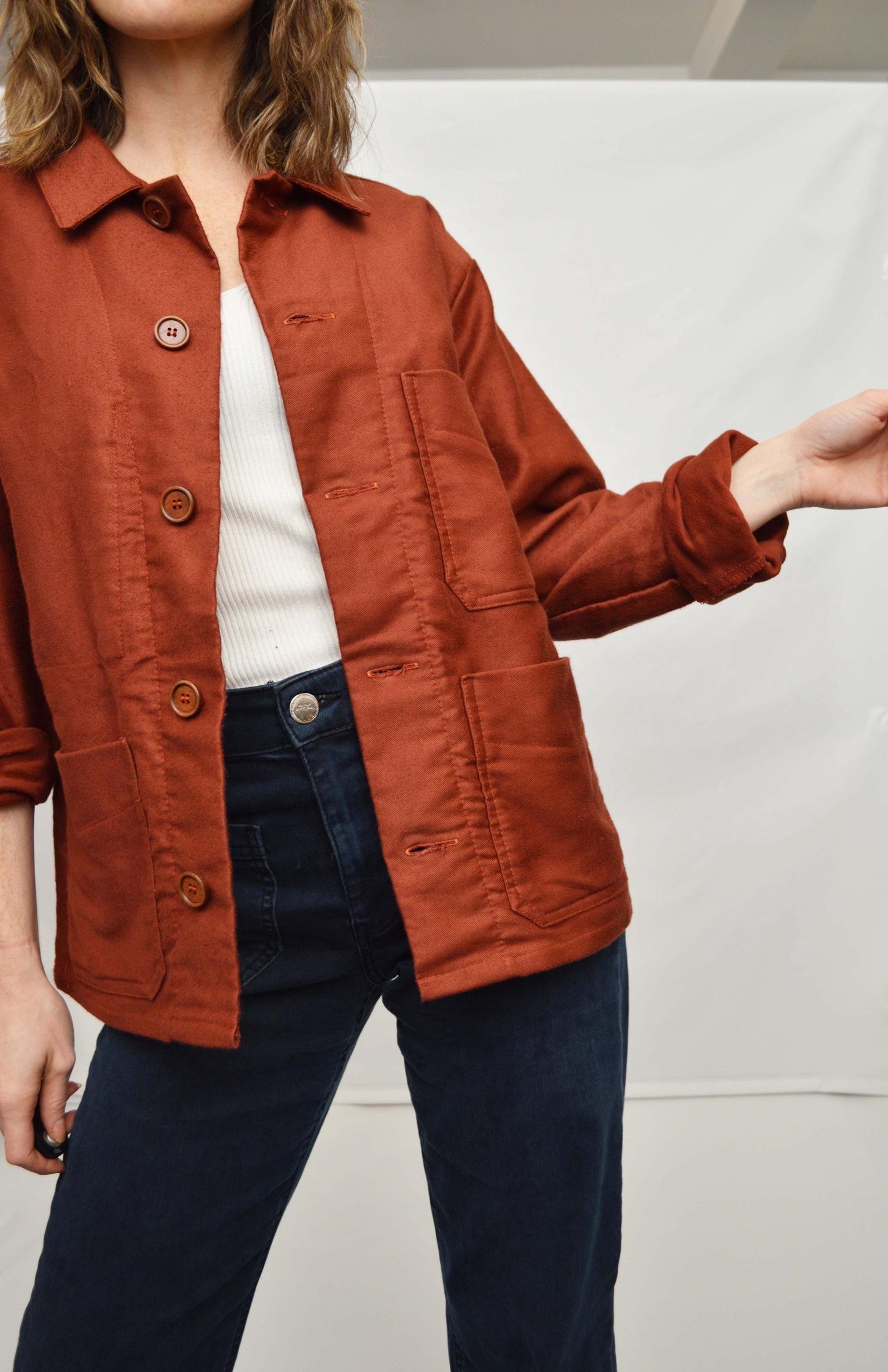 Moleskin Rust Jacket Made In England