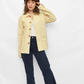 60s Style Ecru Cotton Canvas Chore Jacket