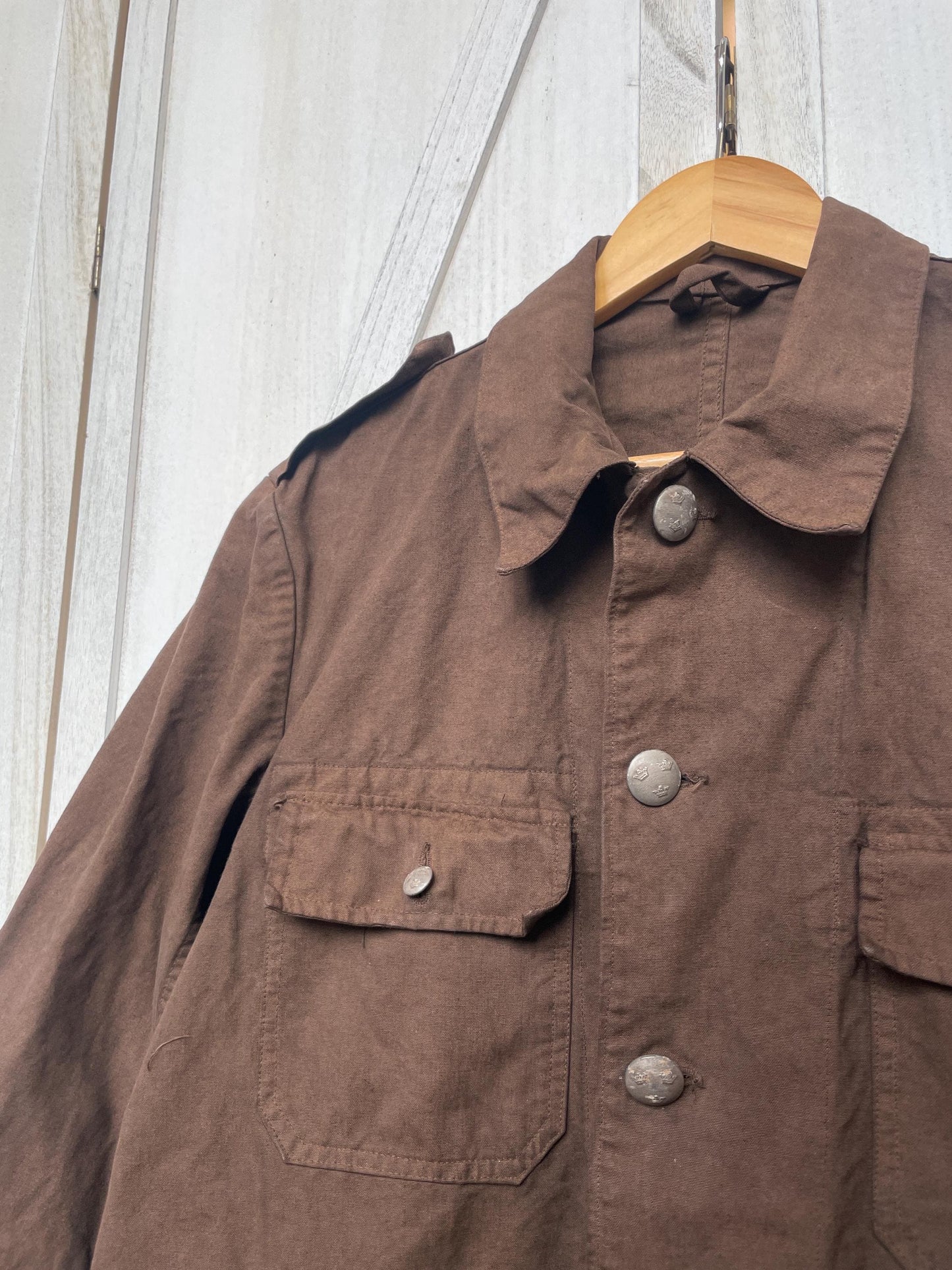 Vintage 60s Brown Canvas Jacket