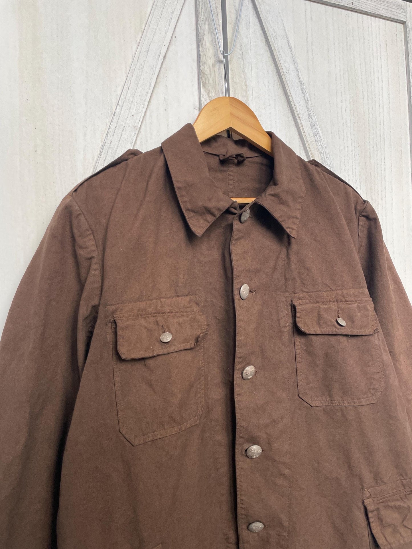 Vintage 60s Brown Canvas Jacket