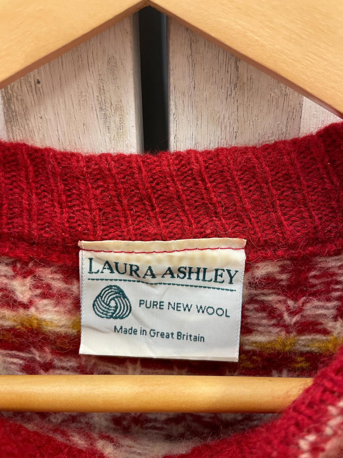 Vintage Laura Ashley Christmas Jumper Wool