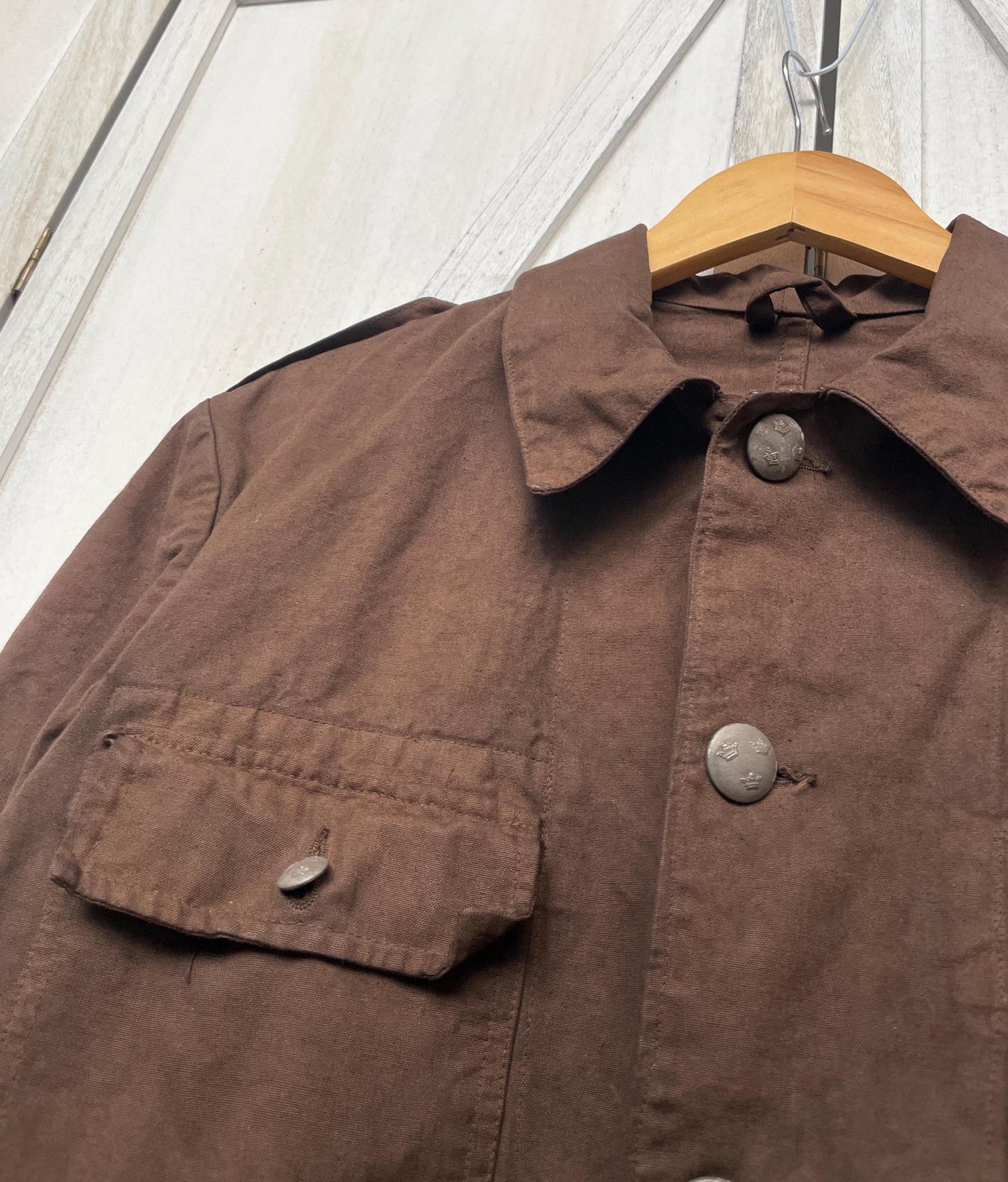 Vintage 60s Brown Canvas Jacket