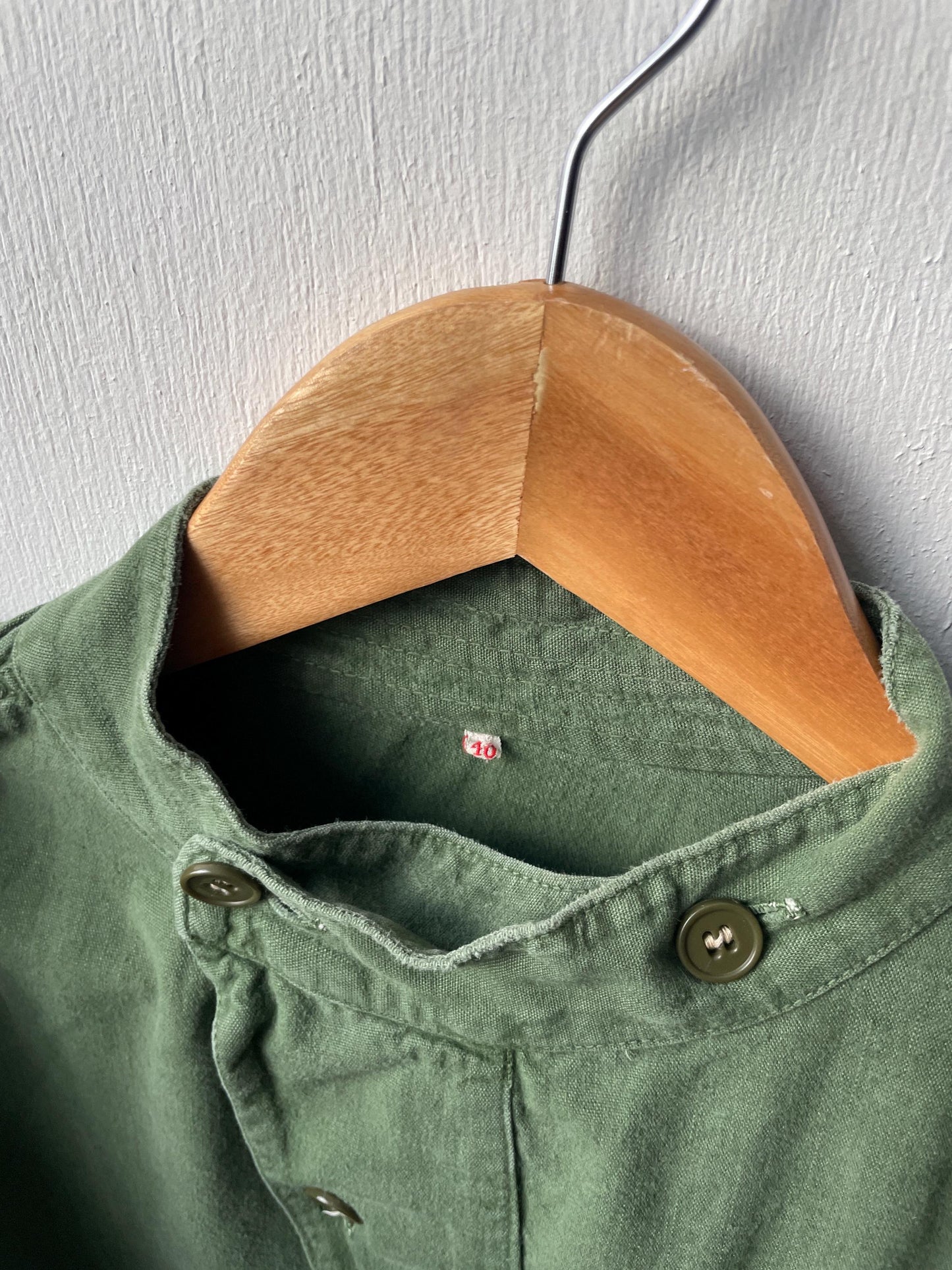 Rare Vintage M55 Button-Over Collar Smock Shirt