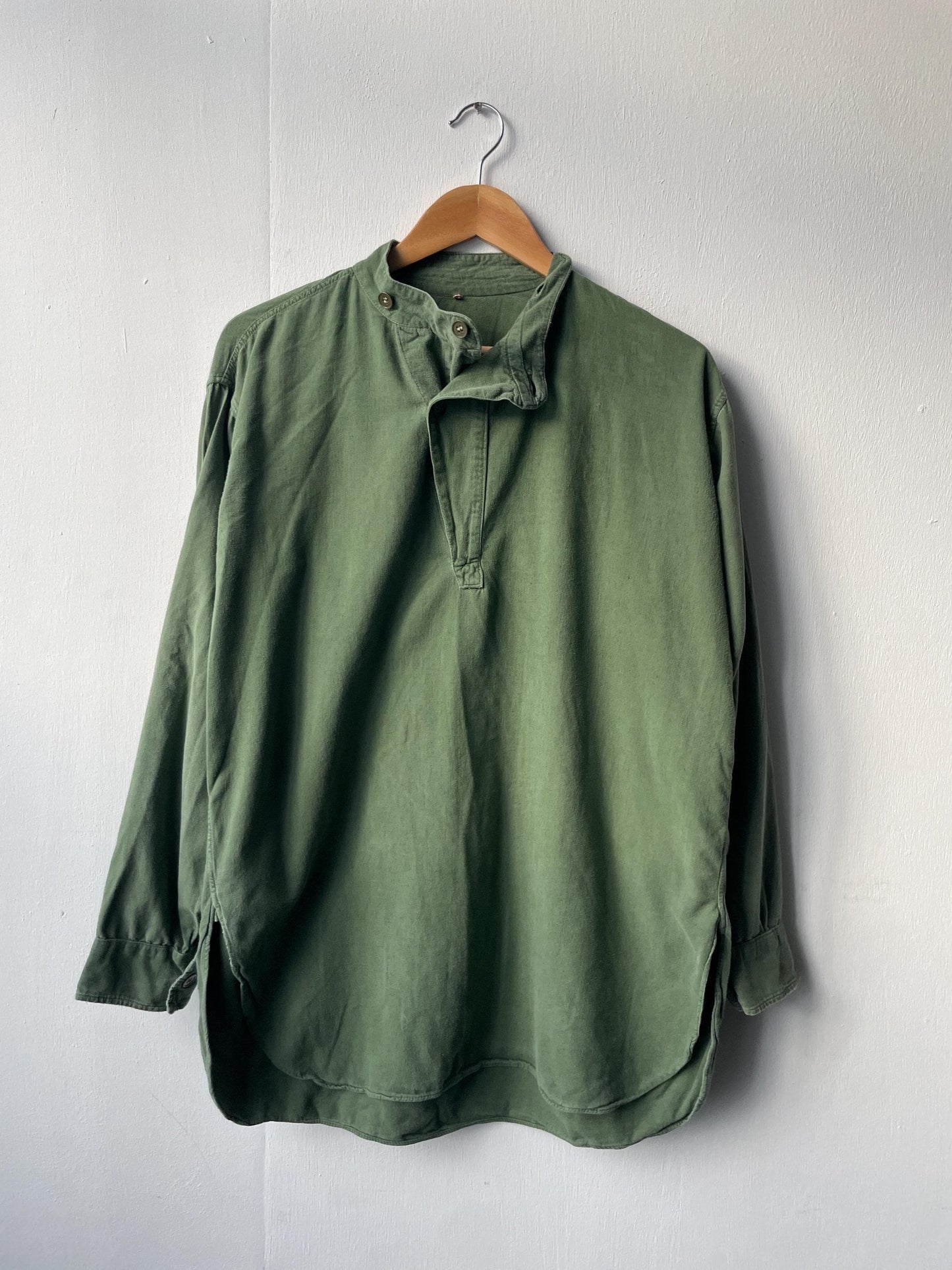 Rare Vintage M55 Button-Over Collar Smock Shirt