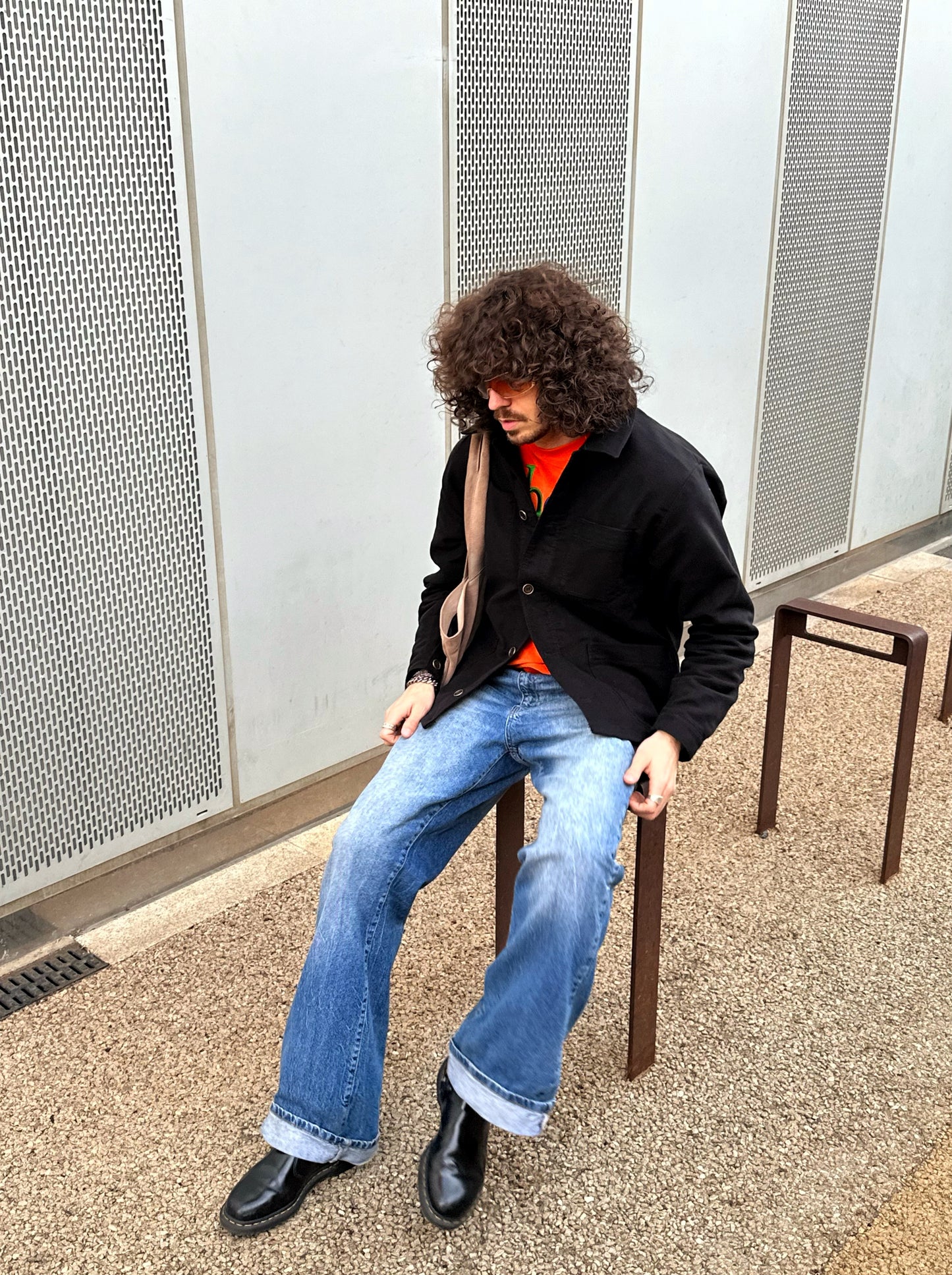 Black French Moleskin Chore Jacket Made In England