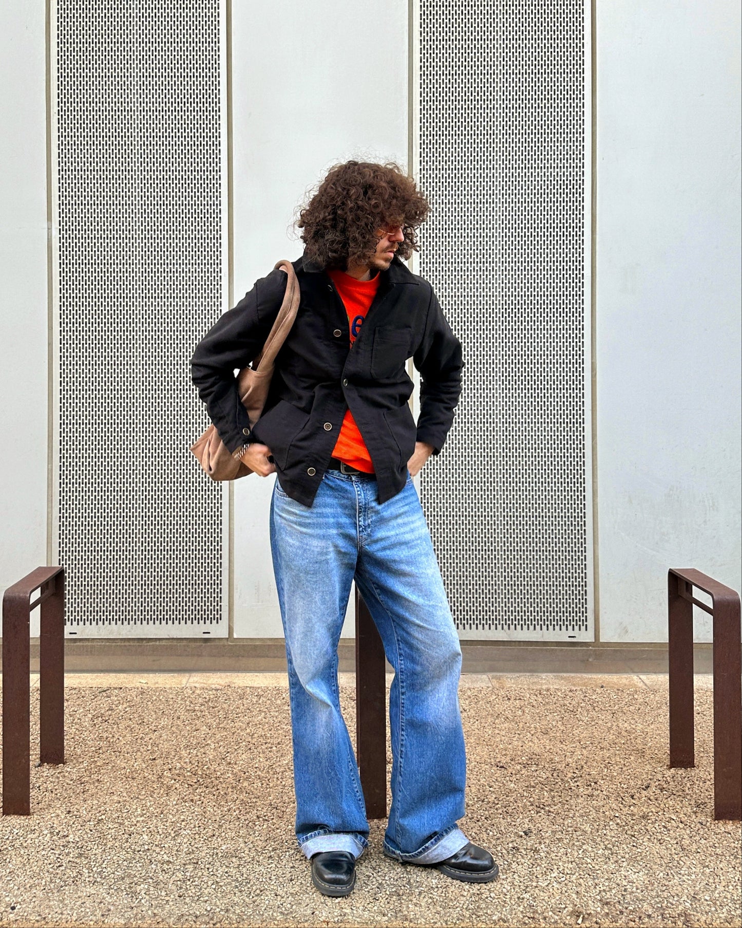 Black French Moleskin Chore Jacket Made In England