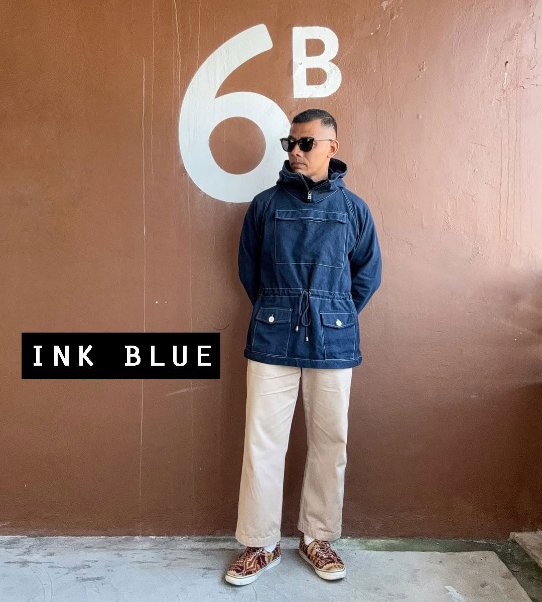 Cadet Smock im 1960er-Jahre-Stil, OG-Baumwoll-Canvas, Armeegrün