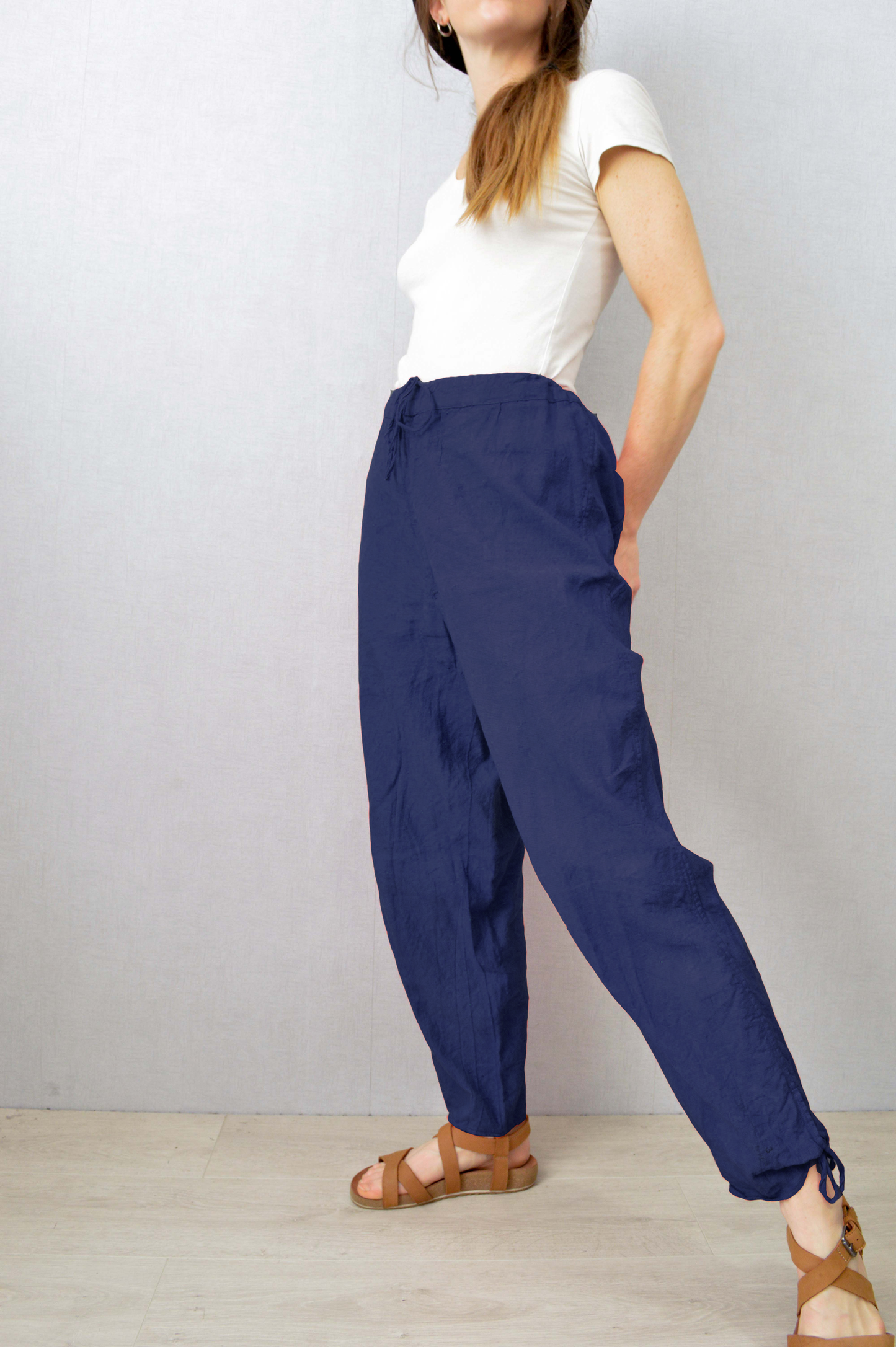 1940s Cotton Harem Pants Linen