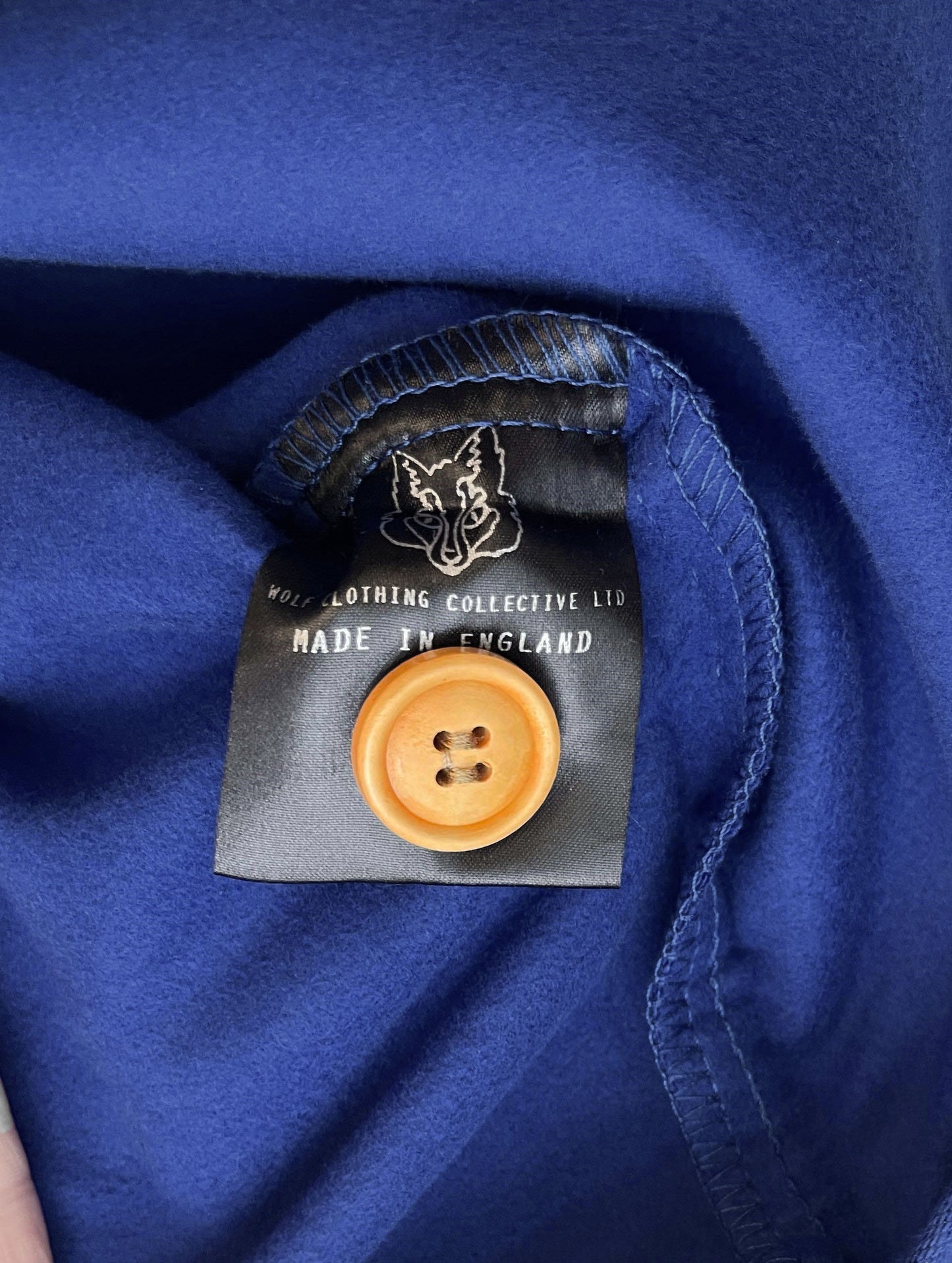 50er Moleskin Französische Arbeitsjacke Marineblau