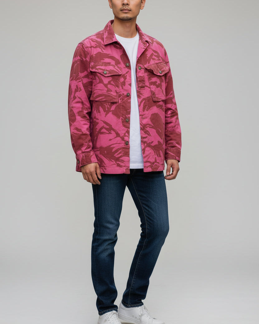 Vintage Pink Camo Army Shirt