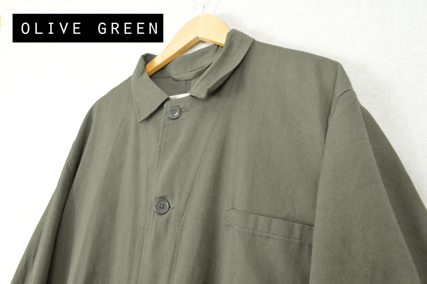 Vintage Duster Work Jacket Olive Brown