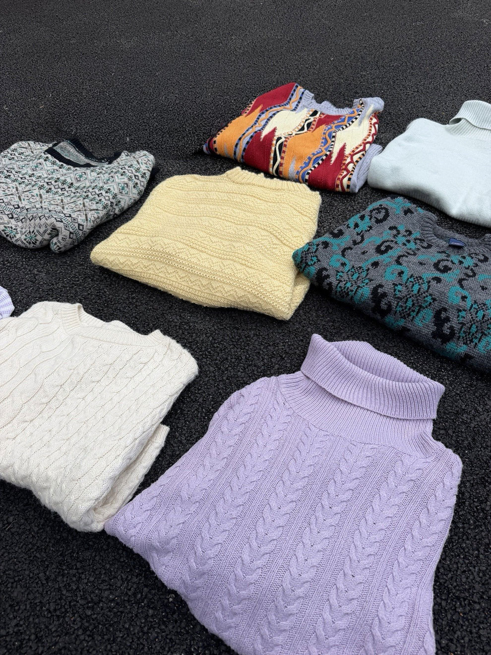 8 Jumpers Clothing Bundle Vintage Knitwear Wholesale Job Lot