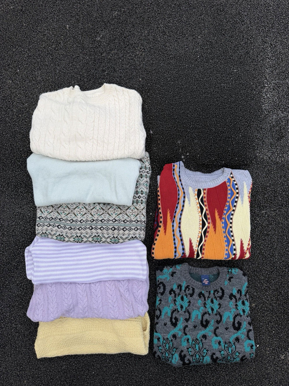 8 Jumpers Clothing Bundle Vintage Knitwear Wholesale Job Lot