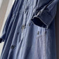 Vintage Repaired Workwear Jumpsuit Blue