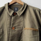 WOLF Reworked Chore Jacket Contrast Mustard Blanket Stitch 3XL