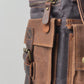 WOLF Waxed Cotton Large Rucksack Brown & Black