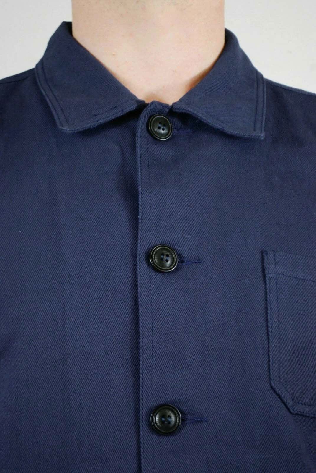 Arbeitsjacke aus französischem Baumwolltwill, Marineblau