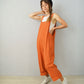 Lightweight Orange Cotton Dungarees Deadstock