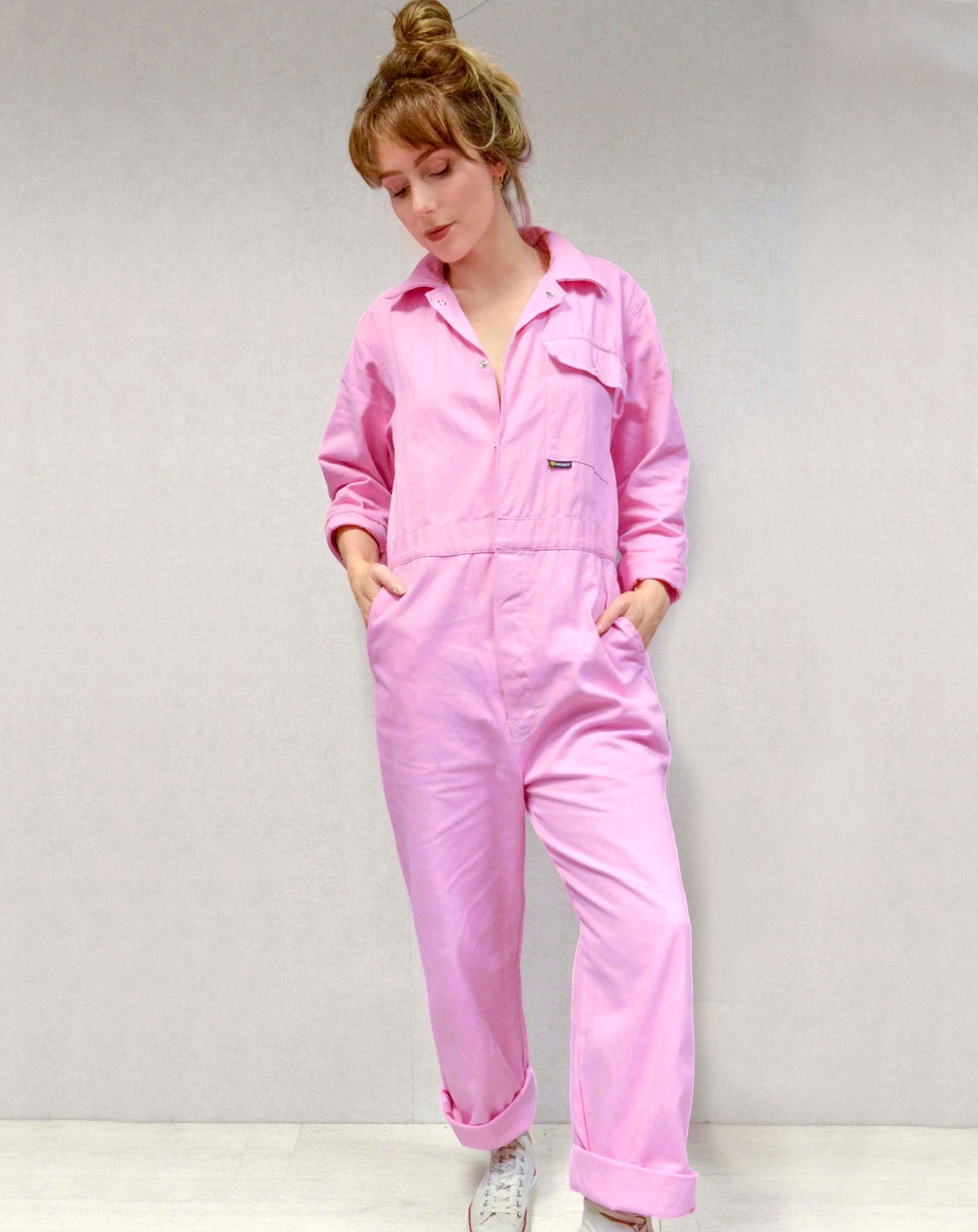 Vintage Jumpsuit Bubblegum Pink