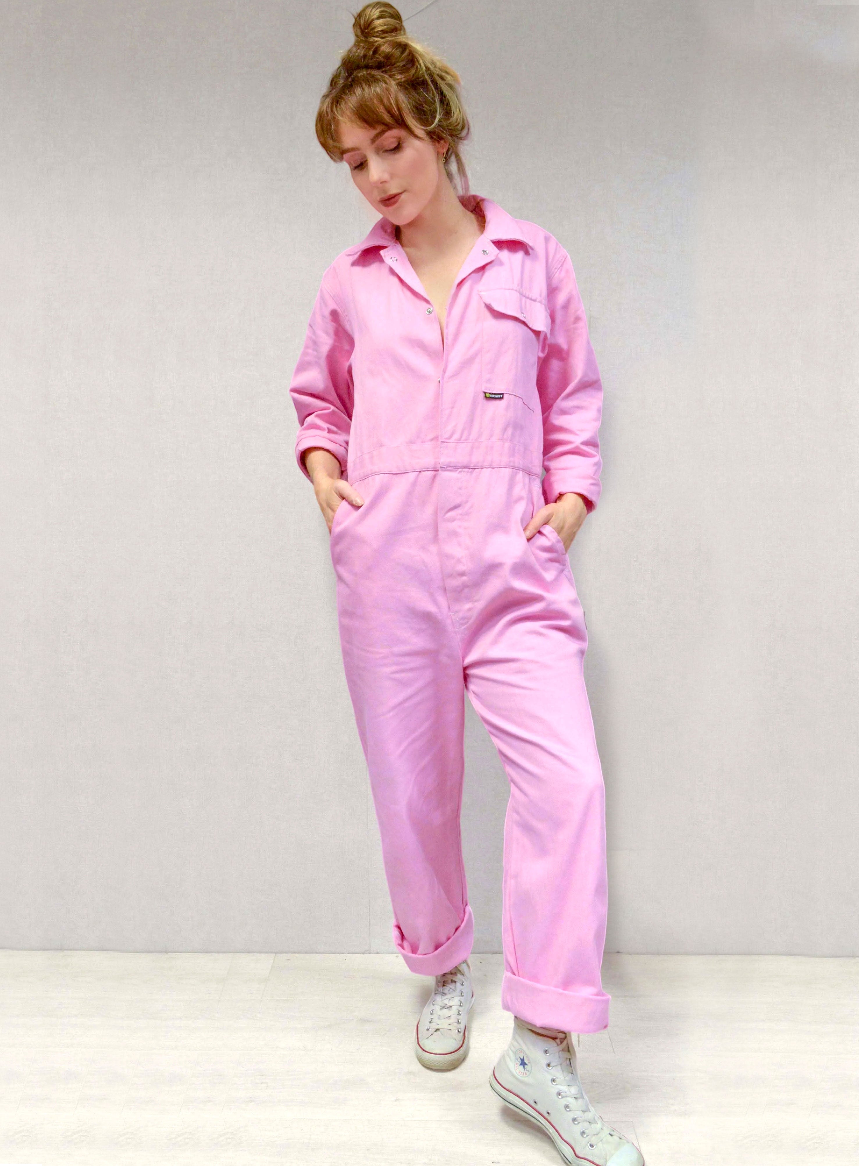 Pale pink hot sale boiler suit