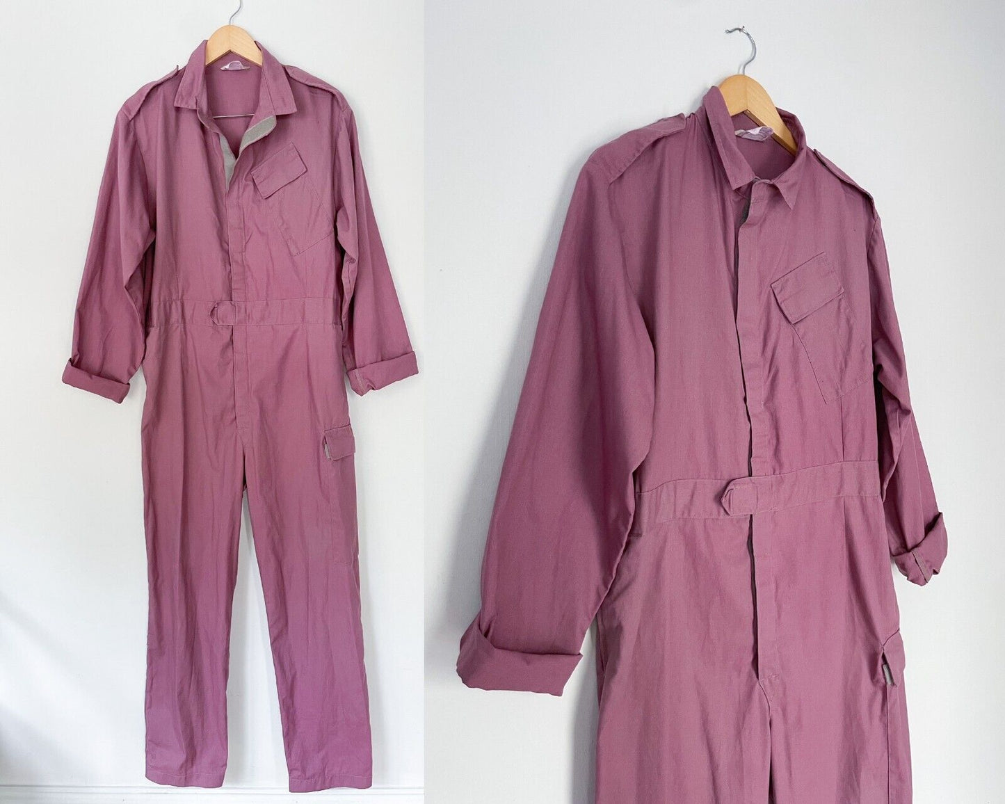 Vintage Coverall British Military Dark Pink