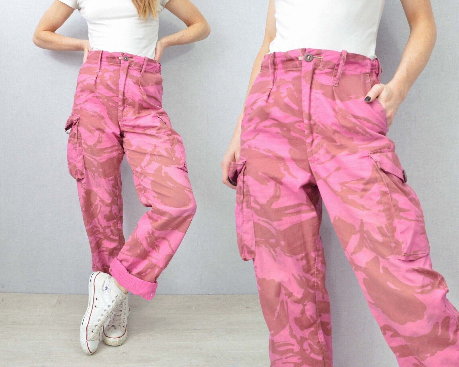 Camo trousers clearance womens pink