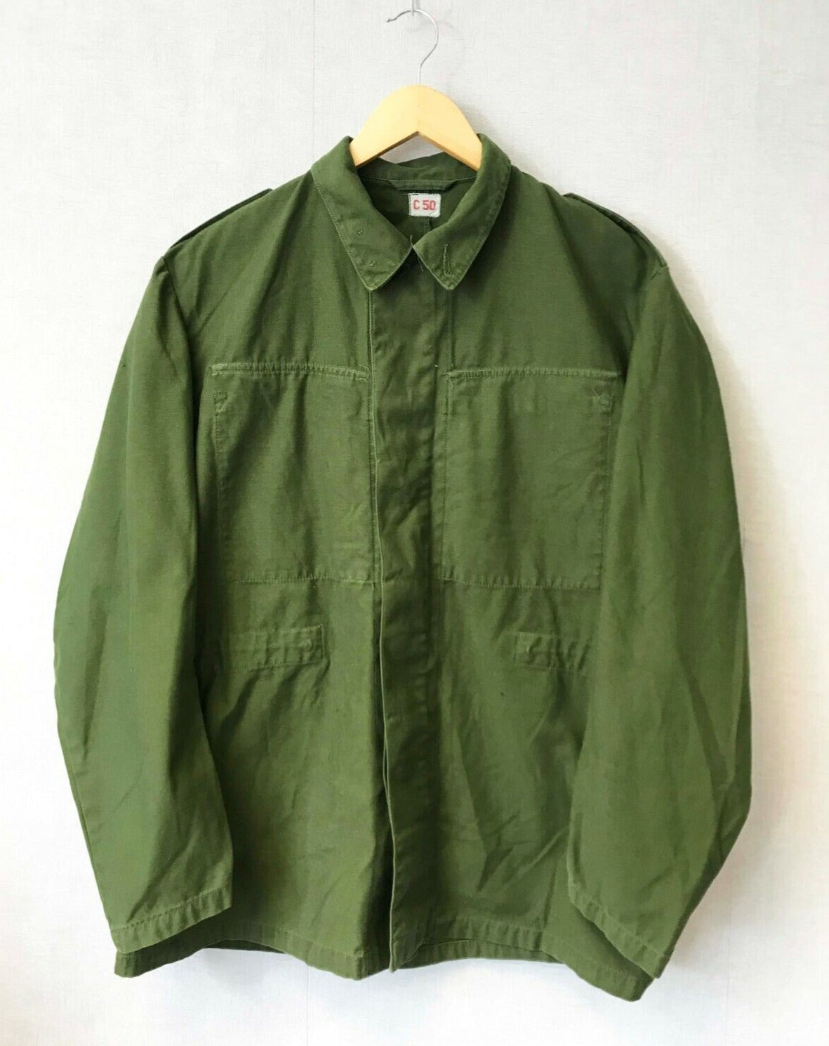 Vintage Army Green Chore Jacket
