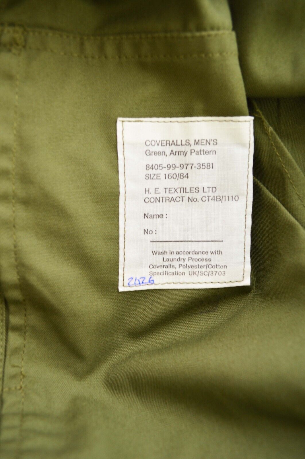 Unisex Vintage Green Military Jumpsuit