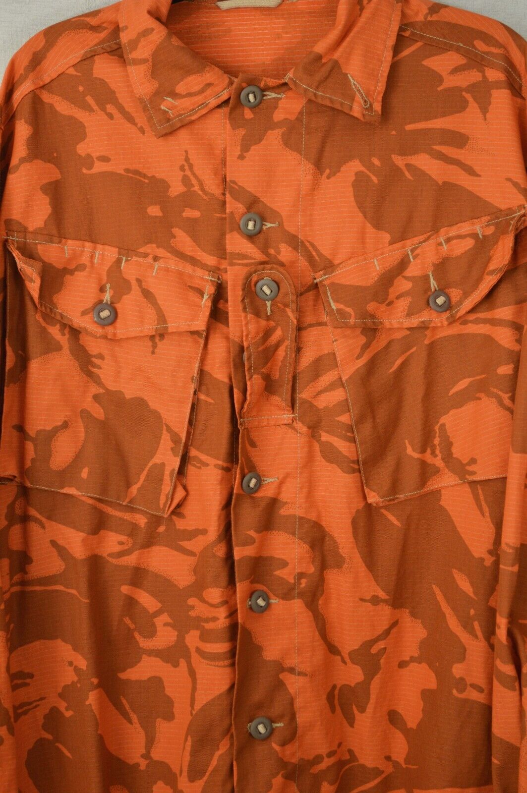 Vintage British Army 90s Camo Shirt Orange
