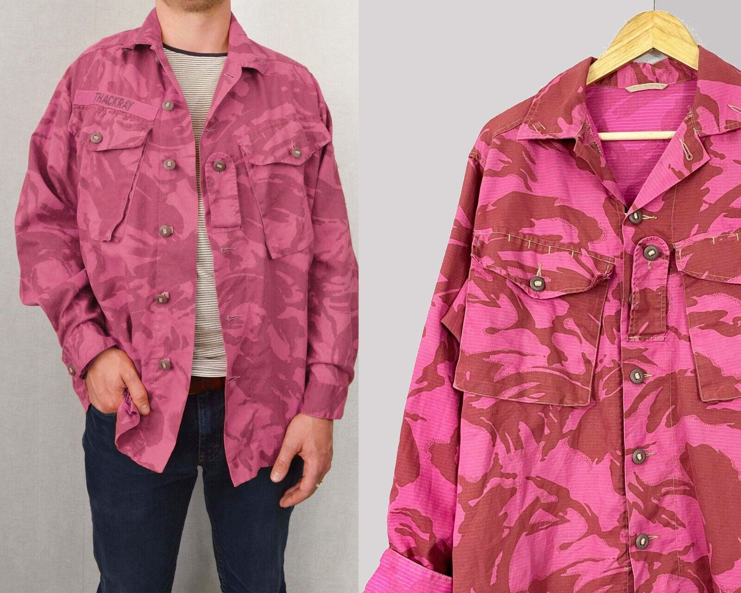 Vintage Army Shirt Pink