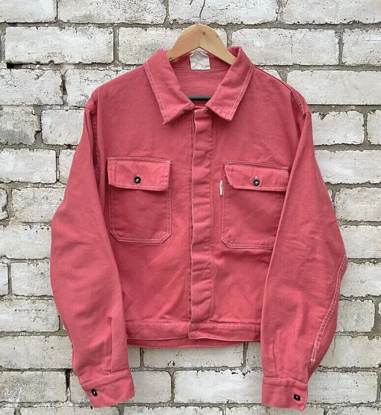 Vintage Chore Jacket Coral Pink
