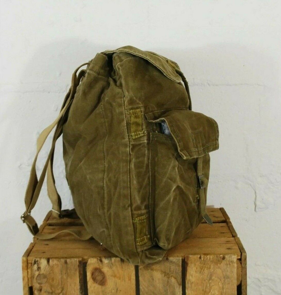 Vintage 60er Jahre Canvas Rucksack 