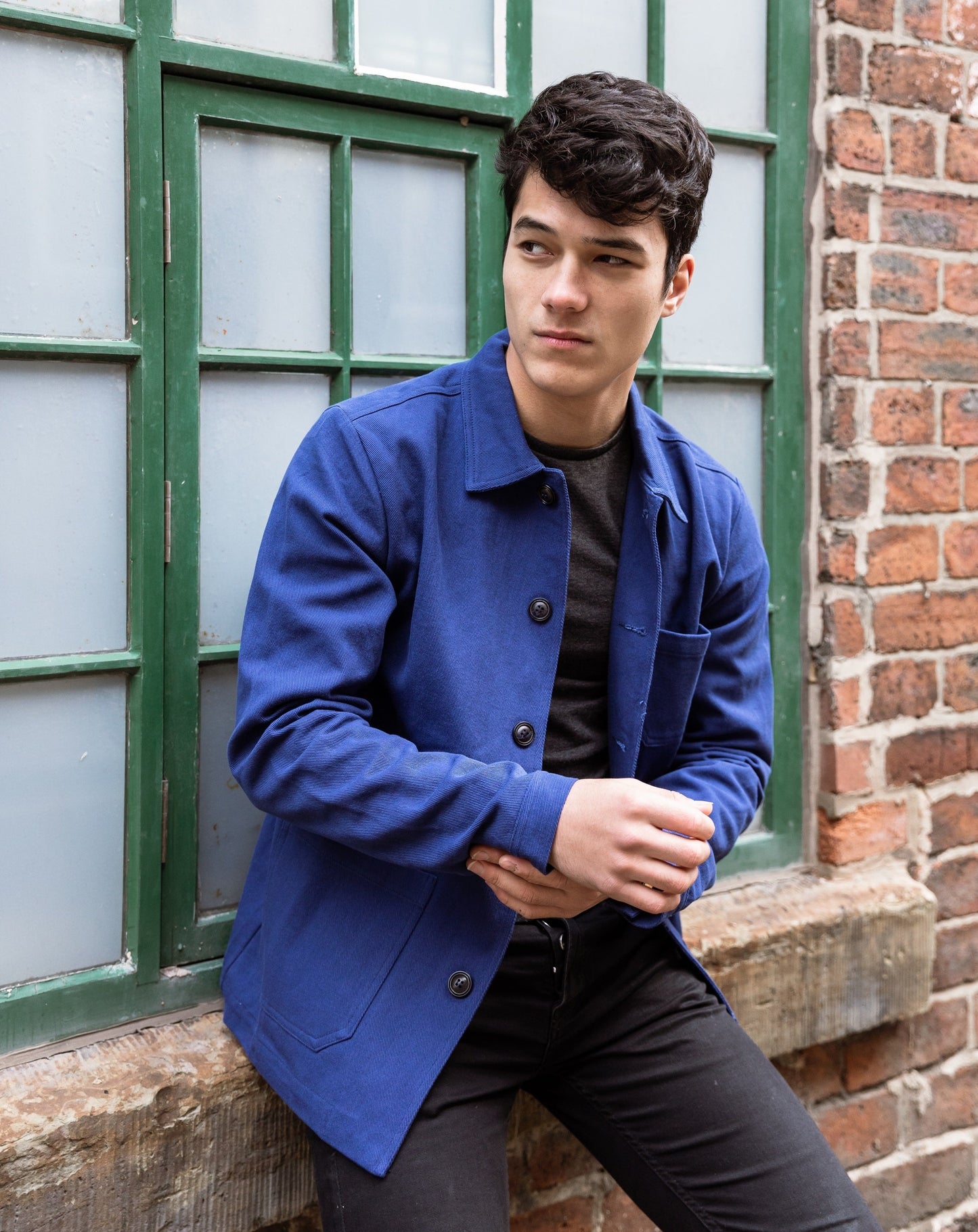 French Cotton Twill Chore Jacket Navy Blue – Wolf Clothing Collective Ltd