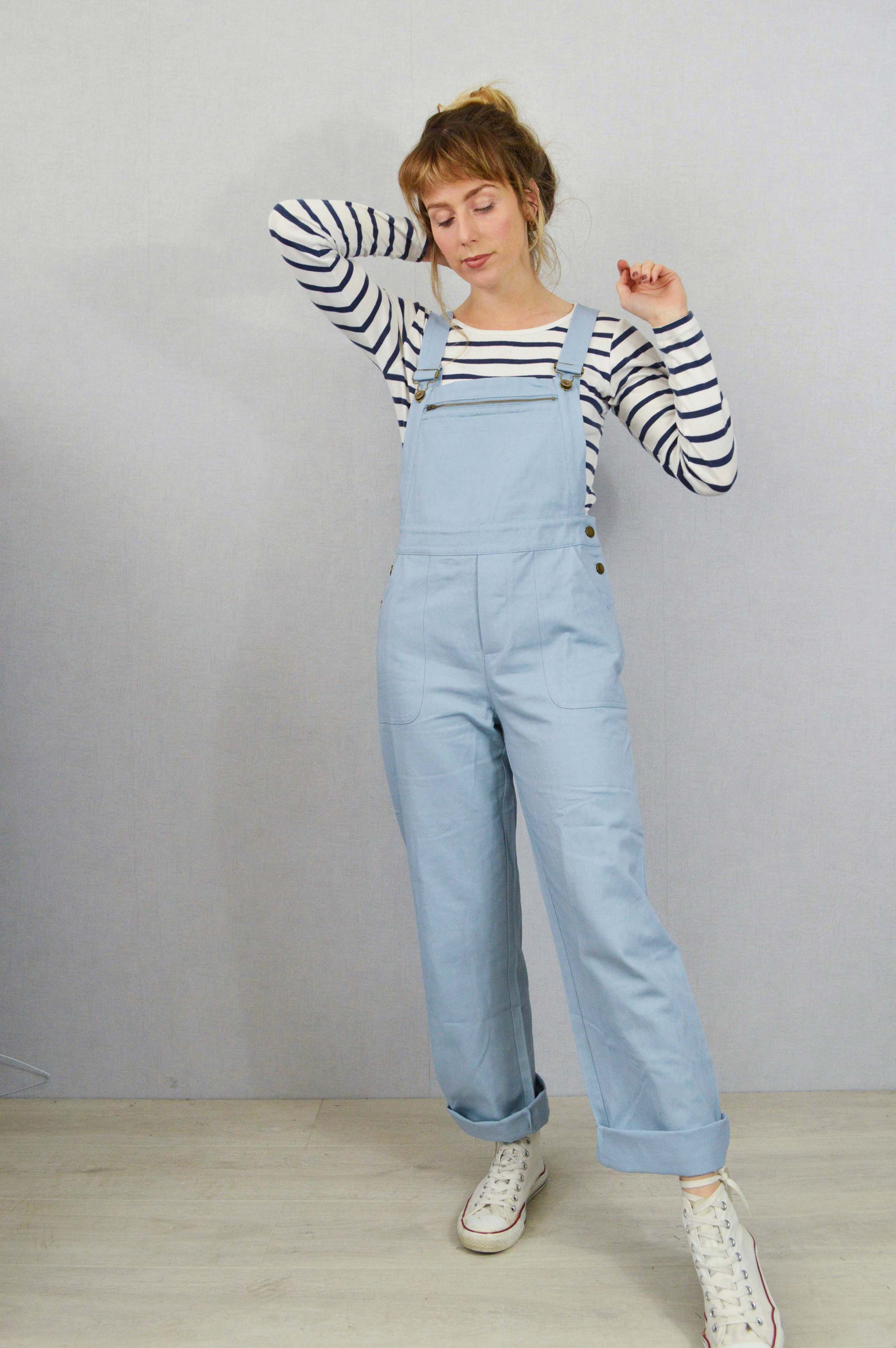 Light cheap blue dungarees