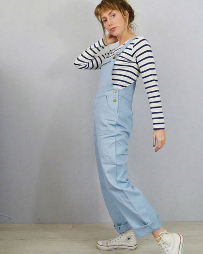 French Workwear Dungarees Cotton