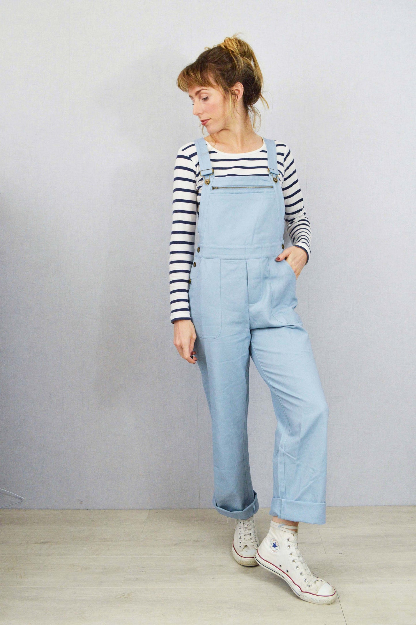 French Workwear Dungarees Cotton