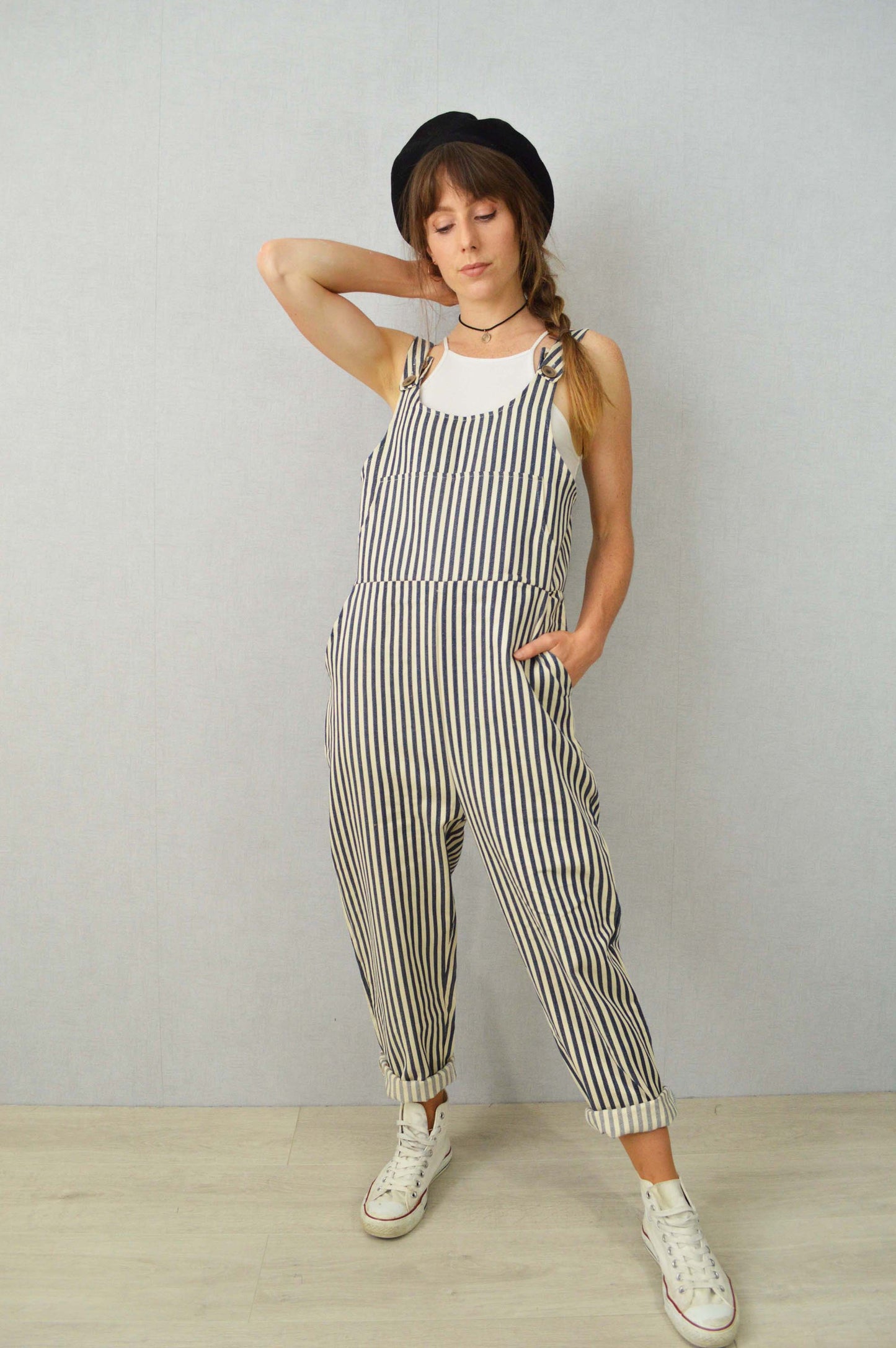 Stripe Hickory Dungarees