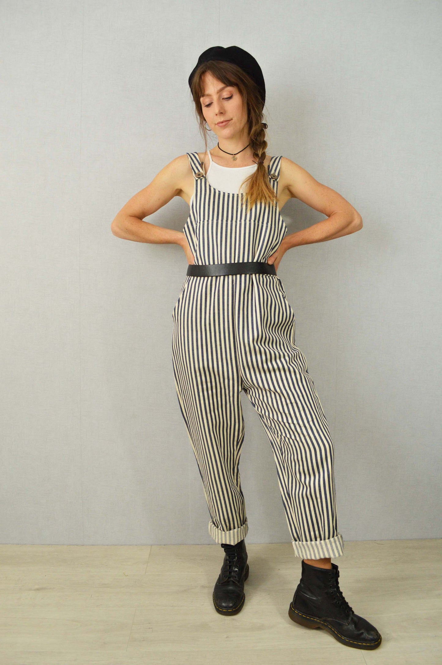 Stripe Hickory Dungarees